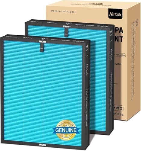 Image of Airtok HEPA Air Purifier Replacement Filter, High-Efficiency Activated Carbon, Suitable For The AP2301 Air Purifier, Removes Pollens, Dust, Pet Dander & Other Allergens