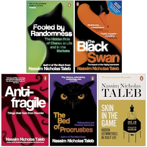 Image of Nassim Nicholas Taleb Collection 5 Books Set (Fooled by Randomness, The Black Swan, Antifragile, The Bed of Procrustes & Skin in the Game)