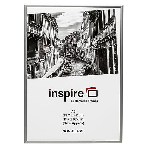 Image of ALUMINIUM Silver A3 29.7x42 cm Certificate Photo Frame Non Glass Picture Aperture PAAFA3BX