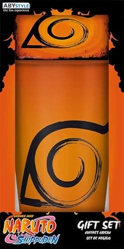 Image of ABYSTYLE Naruto Shippuden Gift Set Glass + Coaster