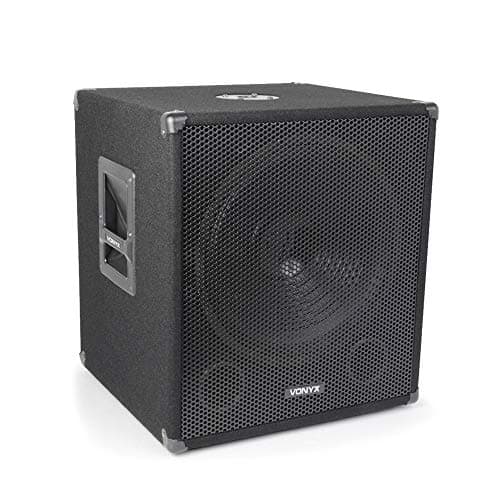 Image of VONYX SWA15 15" Active Subwoofer, 300W DJ Powered Subwoofer Speakers for Professional Sound Systems