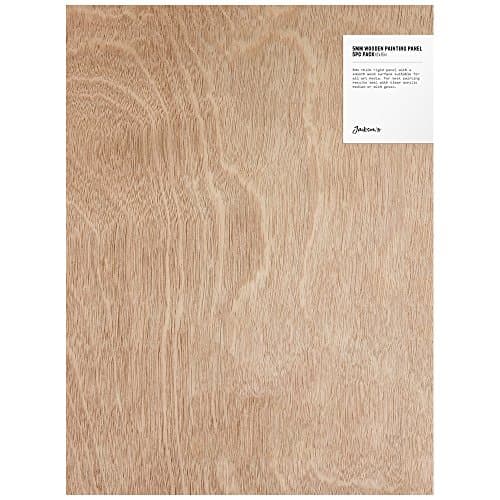 Image of Jackson's : 5mm Wooden Painting Panel : 12x16in (APX.30x41cm) : Pack of 5