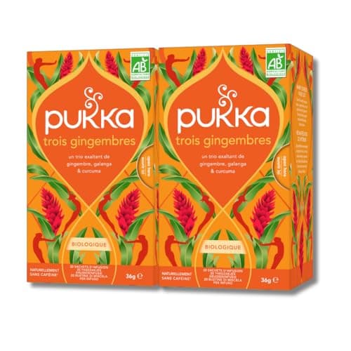 Image of Pukka Organic Three Ginger 2x 20 Bags 36g (72g) - Organic Three Ginger