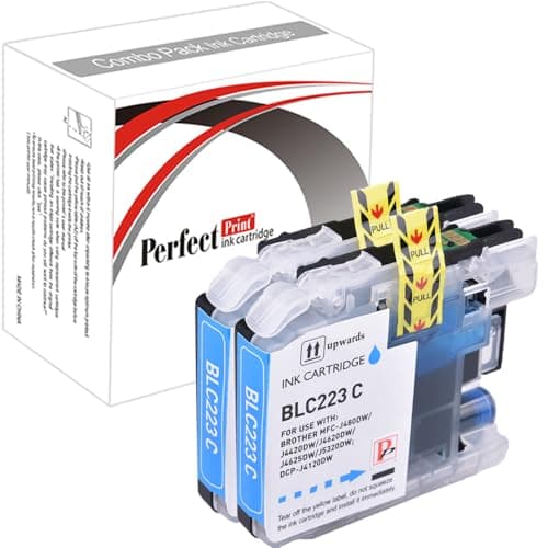 Image of 2 Cyan Compatible Ink Cartridge Replace LC223 for Brother DCP-J4120DW MFC-J4420DW MFC-J4620DW MFC-J4625DW MFC-J5320DW MFC-J5620DW MFC-J5625DW MFC-J5720DW Printer