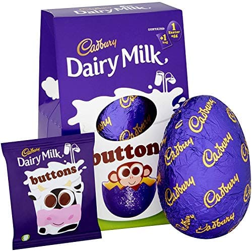Image of Cadbury Dairy Milk Buttons Easter Egg Chocolate, 128g