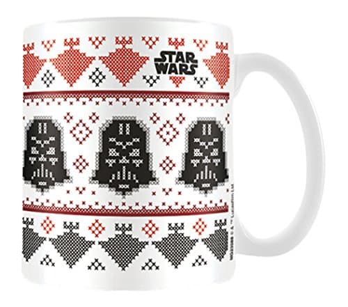 Image of Star Wars Pyramid International " (Darth Vader Christmas)" Official Boxed Ceramic Coffee/Tea Mug, Multi-Colour, 11 oz/315 ml