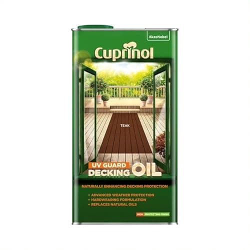 Image of Cuprinol UV Guard Decking Oil - Teak - 5 litres