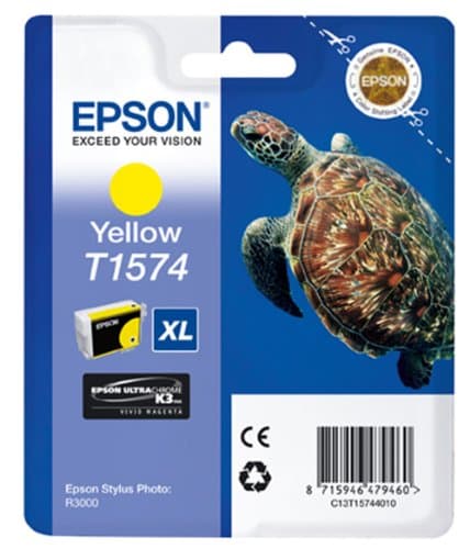 Image of Epson T1574 Print Cartridge, Yellow, Genuine