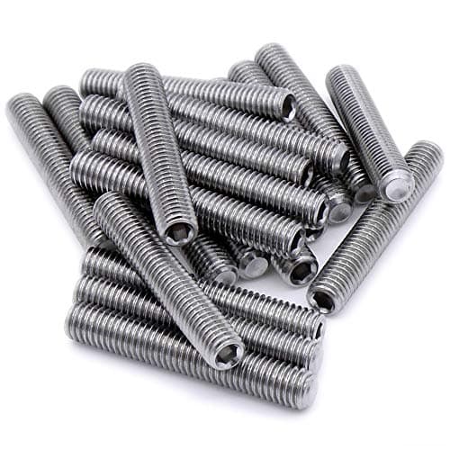 Image of M10 (10mm x 20mm) Hex Socket Grub Screw (Cup Point) - Stainless Steel (A2) (Pack of 20)