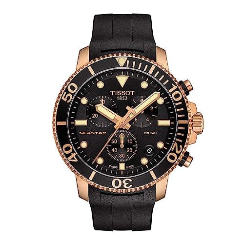 Image of TISSOT Seastar 1000 Chronograph Men's Black Watch T120.417.37.051.00