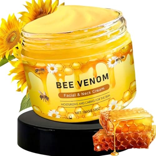 Image of Bee Venom Skin Tightening Cream,Anti Wrinkle Face Cream for Mature Skin,All-In-One Moisturiser Face Women,Hydrating Honey Moisturiser with Pleasant Scent,Smooth Face & Neck Wrinkles & Fine Lines