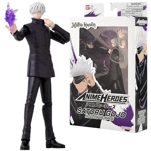 Image of Bandai 36986 Anime Heroes Jujutsu Kaisen Figurine 17 cm Gojo Satoru Hollow Purple Official Licensed Gojo Action Figure Articulated Action Figure for Children Age 4+