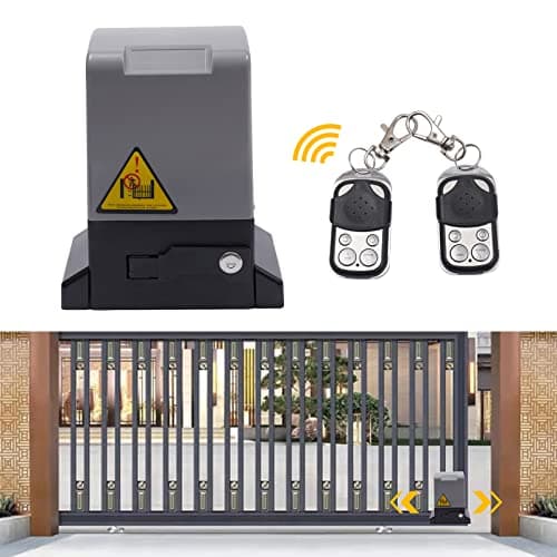 Image of Automatic Sliding Gate Opener 370w - 600KG Load Rack Drive Electric Gate Motor, Security Gate Operator for Heavy Driveway Slide Gates