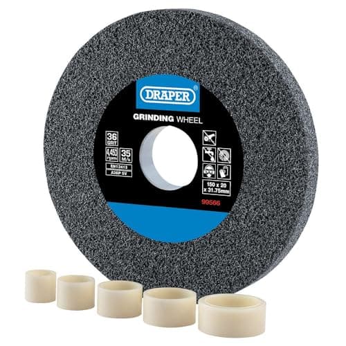 Image of Draper 99566 Aluminium Oxide Bench Grinding Wheel 36G (150mm x 20mm)