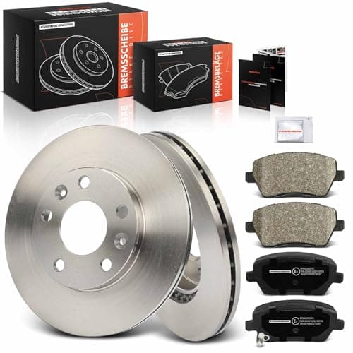 Image of Frankberg Brake Kit incl. 2x Brake Disc + 4x Brake Pad Front Compatible with Duster HM Duster HS Mega.n.e IV Hatchback B9A/M/N Replace# 410608481R,8671016692