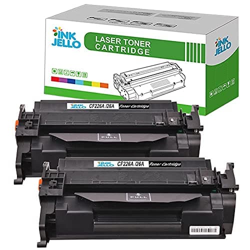 Image of InkJello Compatible Toner Cartridge Replacement for HP LaserJet Pro M402d M402dn M402dw M402n MFP M426dw MFP M426fdn MFP M426fdw CF226A (Black, 2-Pack)