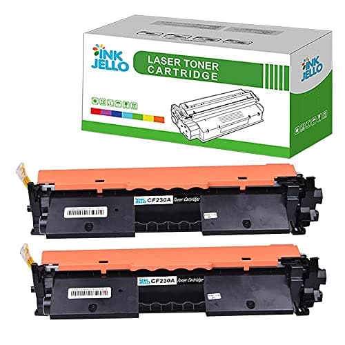 Image of InkJello Compatible Toner Cartridge Replacement for HP LaserJet Pro M203 M203dn M203dw, MFP M227 M227fdn M227fdw M227sdn CF230A with Chip (Black, 2-Pack)