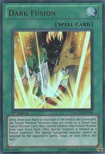 Image of Yu-Gi-Oh! - Dark Fusion (LCGX-EN099) - Legendary Collection 2 - Unlimited Edition - Ultra Rare by Yu-Gi-Oh!