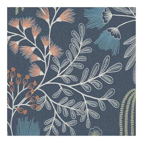 Image of Superfresco Easy Richmond Navy Wallpaper | Paste the Wall | Blue Trees | Eco-Friendly