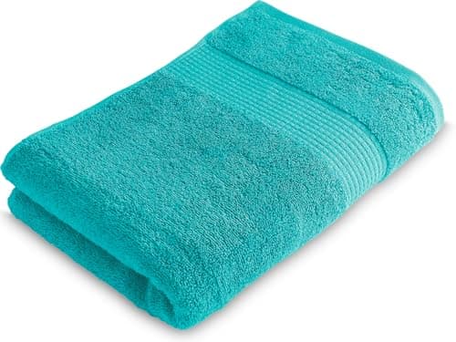Image of Le linge de Jules Bath Towel 70 x 130 cm 100% Cotton 450 g/m2 Turquoise Blue