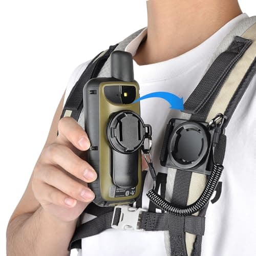 Image of Lamborsafe Backpack Mount for Garmin Handheld GPS eTrex/GPSMAP Series with Safety Tether