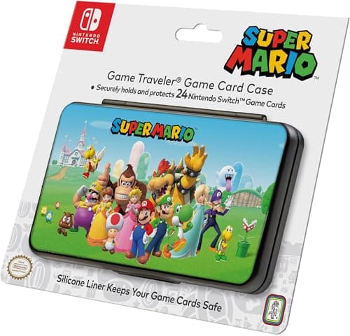 Image of RDS Nintendo Switch Game Card Case - Super Mario - Holds 24 Game Cards and 4 microSD Cards