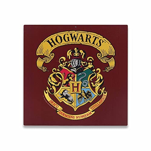 Image of Open Road Brands Harry Potter Hogwarts Crest Metal Sign - Vintage Hogwarts Wall Decor for Home Decorating