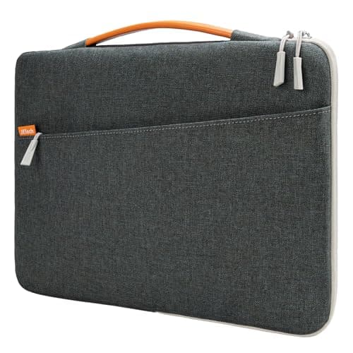 Image of JETech Laptop Sleeve for MacBook Neo (A18 Pro), 13-14Inch MacBook Air/Pro (M1-M5, 2020-2026), Waterproof Bag with Portable Handle and Pocket, Compatible with 13-13.6 Inch Notebook (Dark Grey)