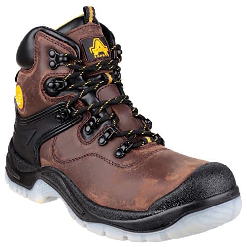 Image of Amblers FS197 Brown Waterproof Safety Boots with Steel Toe, 11 UK