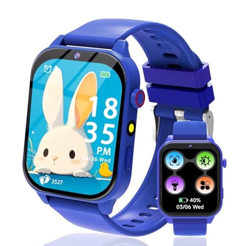 Image of kaacly Kids Smart Watch Boys Girls - Smart Watch for Kids Fitness Tracker Watch with 1.83 Inch DIY Face Sport Modes Alarm Clock Calories Counter Christmas Birthday Gifts for Children 4 5 6 7 8+
