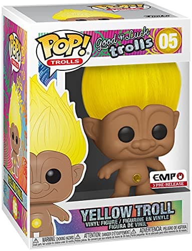 Image of Trolls Yellow Vinyl Figure 05 Unisex Funko Pop! Standard, vinyl, LIMITED EDITION