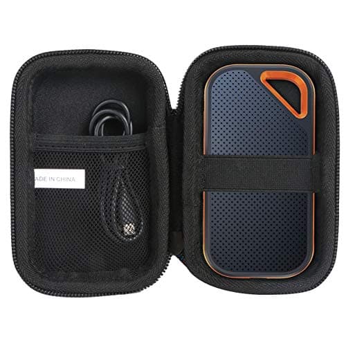 Image of Khanka Hard Drive Case for SanDisk Extreme Pro 1TB/2TB/4TB Portable NVMe SSD External,Case Only (Fits-Extreme pro, Black zipper)