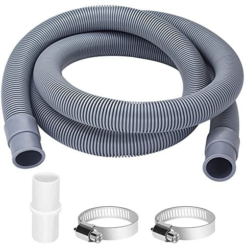 Image of twoonto Drain Hose Extension for Washing Machines, 1M Universal Washing Machine Hose, Drain Hose Dishwasher Extension Set Including Hose Connector and Hose Clamps