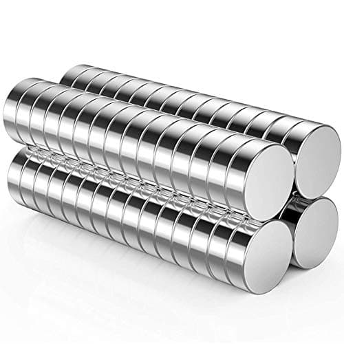 Image of Neodymium Magnet, Extra Strong for Fridge Whiteboard Office Crafts Mini Round Magnets Heavy Duty (10mm×3mm, 60 Pcs)