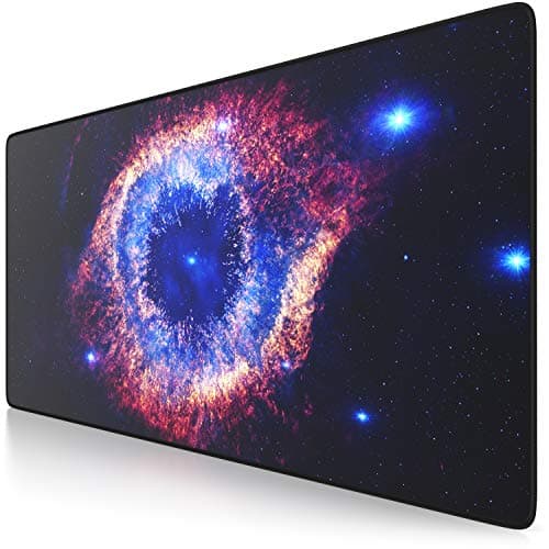 Image of TITANWOLF - XXL Speed Gaming Mouse Pad Mouse Mat - Extra Large 900 x 400 x 3mm - Water-Resistant Mousepad with Non-Slip Rubber Base - Smooth Cloth Surface - SUPERNOVA