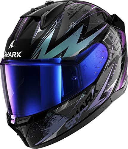 Image of Shark D-Skwal 3 Blast-R Helmet, black/green/blue, M (57/58)