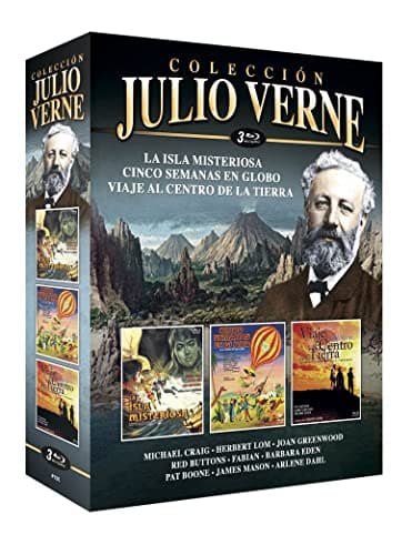 Image of Mysterious Island + Five Weeks in a Balloon + Journey to the Center of the Earth Blu Ray Box Set 3 Disc Jules Verne Collection Set
