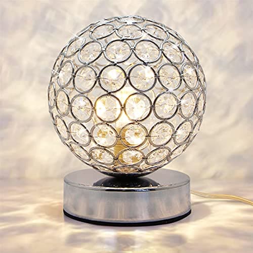 Image of Modern Crystal Ball Table Lamp Chrome Base with G9 5w Warm White M0244F