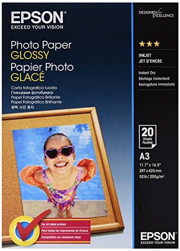 Image of Epson A3 Glossy Photo Paper,White