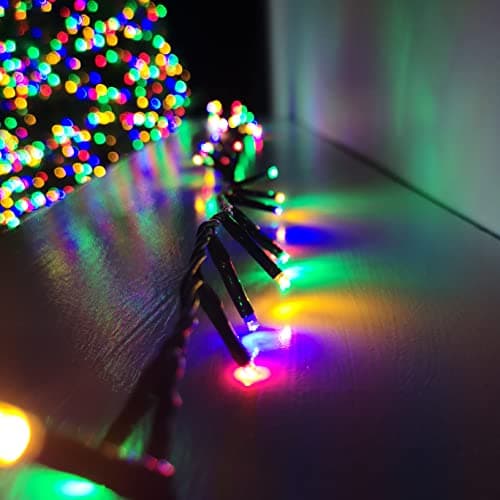 Image of 1,000 LED (25m) Premier TreeBrights Cluster Christmas Tree Lights in MultiColour