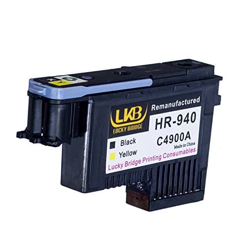 Image of Lucky Bridge HP940 Printhead 1Pcs Black and Yellow C4900A Remanufactured Compatible for HP Officejet with Pro 8000 8500A 8500A Plus 8500A Premium