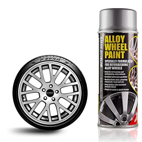 Image of Auto Inpart Metallic Silver E-TECH Alloy Wheel Paint Chip resistant Wheel refurb