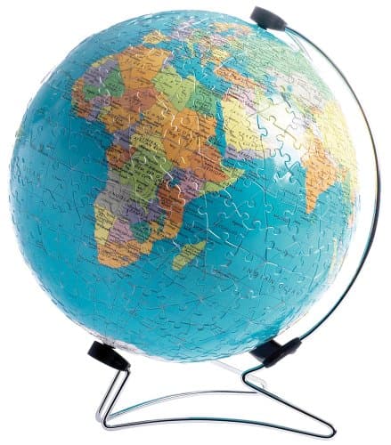 Image of Ravensburger The World on V-Stand Globe, 540pc 3D Jigsaw Puzzle®