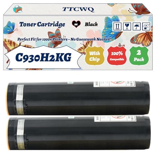 Image of Compatible for Lexmark C930H2KG Toner Cartridge Work for Lexmark C930 Series C935 DN C935 DTN C935 DTTN C935 HDN C935 Printers (2 Pack Black)