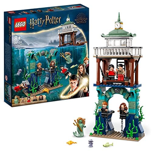 Image of LEGO Harry Potter Triwizard Tournament: The Black Lake, Goblet of Fire Building Toy Playset for Kids, Boys & Girls with Boat Model and 5 Minifigures 76420
