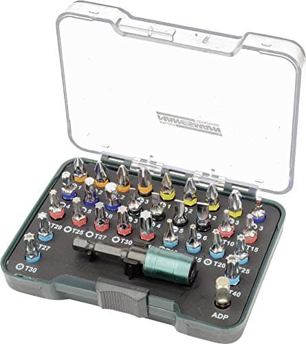 Image of Mannesmann Bit Set with Quick-Change Bitholder (32 Pieces)