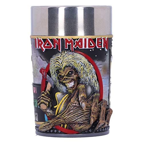 Image of Nemesis Now Officially Licensed Iron Maiden The Killers Eddie Album Shot Glass, Black, 1 Count(Pack of 1)
