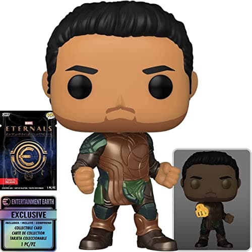 Image of Funko Pop! Marvel Eternals #730 Gilgamesh Vinyl Figure with Collectible Card Entertainment Earth Exclusive