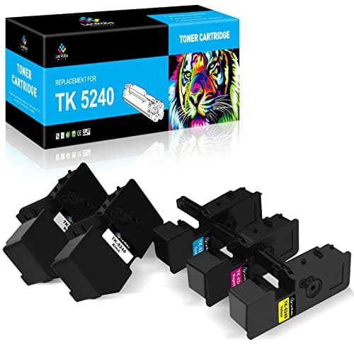 Image of LeciRoba TK-5240 Replacement for Kyocera TK5240 TK-5240 Toner Cartridges,Use with Kyocera Ecosys P5026cdn P5026cdw,Kyocera Ecosys M5526cdn M5526cdw printer (2-Black,1-Cyan,1-Magenta,1-Yellow,5-Pack)