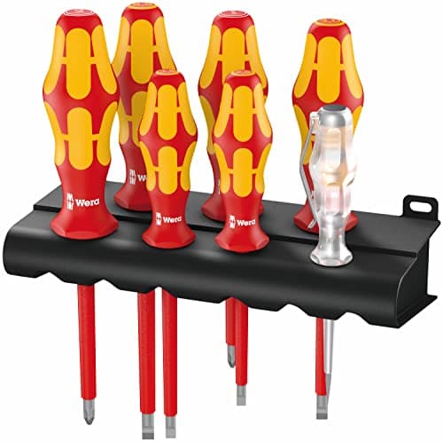 Image of Wera 05006147001 160 i/7 Rack, VDE Insulated Screwdriver Set, 7 Pieces
